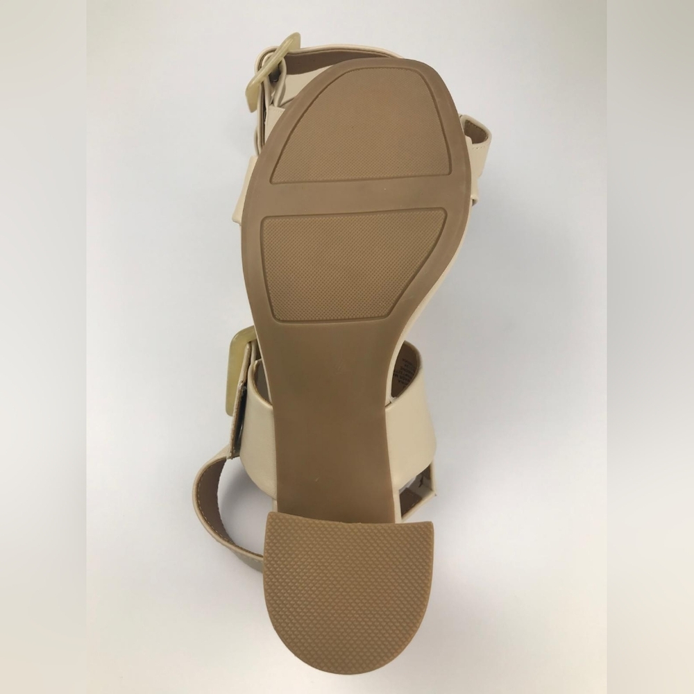 ✨ Beige Block Heel Sandals – Size 10 (WMS 10 MED) ✨ - Picture 8 of 11